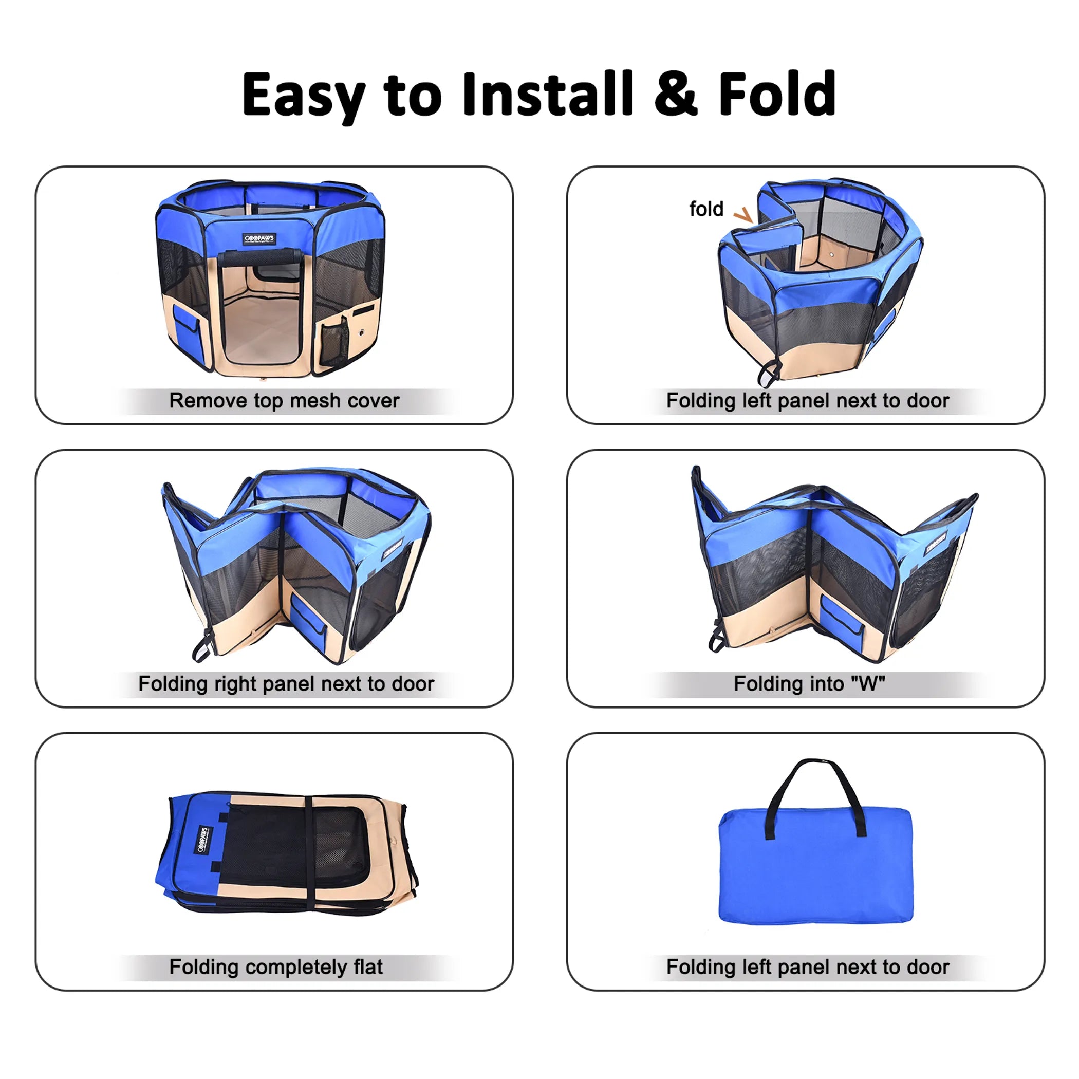 JESPET Pet Dog Playpens 36